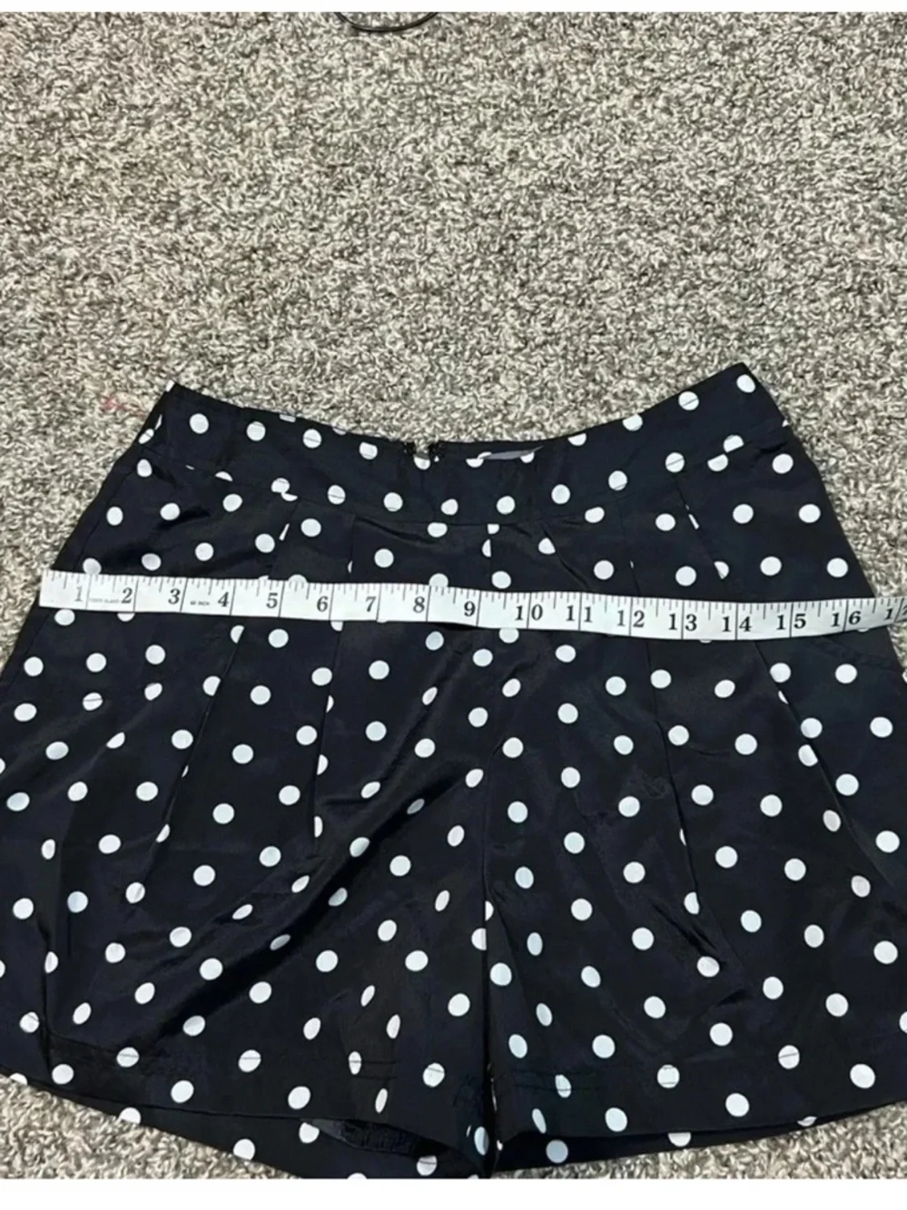 Y2K Forever‎ 21 Festival Ready Black Polka Dot High-Waist Shorts